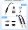 Tisino 3. 5mm to 6. 35mm Stereo Cable, Mini Jack TRS Stereo to Dual 6. 35mm TS Mono Y-Splitter Audio Cable Aux to Jack Breakout Cord Lead - 3m.