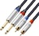 tisino RCA to 1/4 Cable, Dual RCA to Dual 1/4 inch TS Stereo Audio Interconnect Cable Patch Cords - 3. 3 feet.