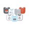 Hudson Baby Unisex Baby Cotton Terry Drooler Bibs With Fiber Filling.