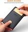 Buffway Mens RFID Blocking Slim Bifold Wallet Minimalist Leather Small Wallets for Men with Cash Pocket and Card Holder Slots.