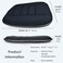 RaoRanDang Thick Seat Cushion Memory Foam Car Seat Cushion Pad for Car Driver Seat Office Chair, Thickened Black.