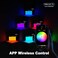 مصباح فيديو Pixel G1s RGB مع تحكم عبر التطبيق، مزود ببطارية LED مدمجة قابلة لإعادة الشحن بقوة 12 وات، و10 تأثيرات إضاءة شائعة، ومؤشر تجسيد اللون ≥97، ومصباح فيديو RGB بنطاق ألوان 2500-8500 كلفن مع هيك