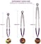 U-Taste 315℃ Heat Resistant Kitchen Tongs: 182330 cm Silicone Cooking Tong Set with Non Stick Rubber Tips and Silicon Coated 18/8 Stainless Steel Handle for Serving Grilling Salad(Purple.