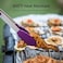 U-Taste 315℃ Heat Resistant Kitchen Tongs: 182330 cm Silicone Cooking Tong Set with Non Stick Rubber Tips and Silicon Coated 18/8 Stainless Steel Handle for Serving Grilling Salad(Purple.