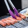 U-Taste 315℃ Heat Resistant Kitchen Tongs: 182330 cm Silicone Cooking Tong Set with Non Stick Rubber Tips and Silicon Coated 18/8 Stainless Steel Handle for Serving Grilling Salad(Purple.