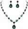 EleQueen Women's Wedding Bridal Jewelry Set for Brides Bridesmaids, Crystal Teardrop Necklace Dangle Earrings Jewellery for Party Prom.