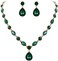 EleQueen Women's Wedding Bridal Jewelry Set for Brides Bridesmaids, Crystal Teardrop Necklace Dangle Earrings Jewellery for Party Prom.
