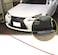 Xotic Tech Front Grille Pinstripe Vinyl Sticker Trim, Glossy Red Front Hood Panel Edge Molding Stripe Decal Compatible with Lexus is/is 250/IS 350/IS 200t with F-Sport 2014 2015 2016 2017.