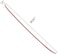 Xotic Tech Front Grille Pinstripe Vinyl Sticker Trim, Glossy Red Front Hood Panel Edge Molding Stripe Decal Compatible with Lexus is/is 250/IS 350/IS 200t with F-Sport 2014 2015 2016 2017.