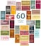 DIVERSEBEE 60 Pack Assorted Motivational Cards - Inspirational and Kindness Mini Note Cards, Gratitude Encouragement Card Set with 60 Unique Motivational Quotes Business Card Size (Assorted.
