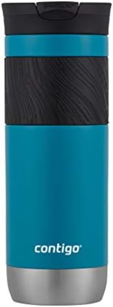 Contigo Byron Vacuum-Insulated Stainless Steel Travel Mug with Leak-Proof Lid, Reusable Coffee Cup or Water Bottle, BPA-Free, Keeps Drinks Hot or Cold for Hours, 20oz, Juniper.