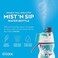 O2COOL ArcticSqueeze N' Sip Misting Water Bottle, Teal/Purple Splash.