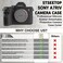جراب STSEETOP Sony A7RIV، غطاء حماية احترافي قابل للفصل مصنوع من مطاط السيليكون، متوافق مع Sony A7RIV A7R4 (أسود).