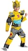 Disguise Bumblebee Costume, Toddlers Muscle Transformer Costumes for Boys, Padded Character Jumpsuit, Toddler Size Medium (3T-4TYellow (104909M.