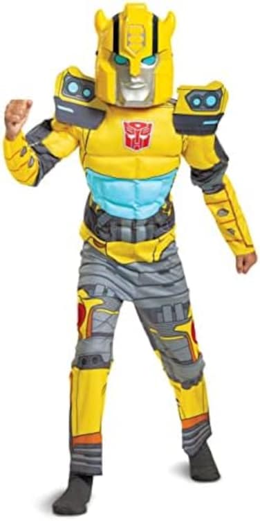 Disguise Optimus Prime Costume, Muscle Transformer Costumes for Boys, Padded Character Jumpsuit.