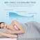 Elegear Cooling Blanket, Revolutionary Queen Size Summer Blanket, Absorbs Body Heat to Keep Cool on Hot Nights, Q-Max 0. 4 Cooling Fiber,100% Cotton Backing Blanket - Grey, 78"x86".