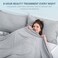 Elegear Cooling Blanket, Revolutionary Queen Size Summer Blanket, Absorbs Body Heat to Keep Cool on Hot Nights, Q-Max 0. 4 Cooling Fiber,100% Cotton Backing Blanket - Grey, 78"x86".