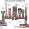 CRAVERLAND HUACITY Accessories Holder for Dyson - Mount Organizer Holder for Dyson V11 V10 V8 V7 Vacuum CleanerCompatible with Docking Station Wall Mount Attachments.