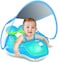 LAYCOL Baby Swimming Pool Float with Removable UPF 50UV Sun Protection Canopy,Toddler Inflatable Pool Float for Age of 3-36 Months,Swimming Trainer.