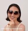 FEISEDY Rimless Sunglasses for Women Metal Square Frame Fashion Diamond Oversized lens Sun Glasses B2567.