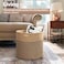 Goodpick Large Cotton Rope Basket 15. 8"x15. 8"x13. 8" Wicker Basket for Blankets, Toy Storage for Living Room, Jute.