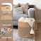 Goodpick Large Cotton Rope Basket 15. 8"x15. 8"x13. 8" Wicker Basket for Blankets, Toy Storage for Living Room, Jute.