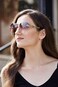 FEISEDY Rimless Sunglasses for Women Metal Square Frame Fashion Diamond Oversized lens Sun Glasses B2567.