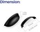Ravinte 5 Pack 3" Drawer Pulls Flat Black Cabinet Cup Pulls Kitchen Hardware Cabinet Handles Drawer Handles Knobs 3 inch Hole Center.