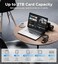 WARRKY SD Card Reader 7 IN 1, Multi Card Reader Hub for 3 USB 3. 0, 4 Memory Cards [Fast, Simultaneous, Versatile] for CF, CFI, TF, SDXC, SDHC, SD, MMC, Micro SDXC, Micro SD, Micro SDHC, MS, UHS-I.