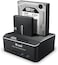 ikuai SATA to USB 3. 0 Dual Bay Hard Drive Dock for 2. 5"/3. 5" SATA HDD SSD with SD TF Card Reader 2 USB 3. 0 Port and Offline Clone Function External Hard Drive Docking Station (2X20TB and UASP Supp