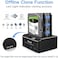 ikuai SATA to USB 3. 0 Dual Bay Hard Drive Dock for 2. 5"/3. 5" SATA HDD SSD with SD TF Card Reader 2 USB 3. 0 Port and Offline Clone Function External Hard Drive Docking Station (2X20TB and UASP Supp