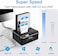 ikuai SATA to USB 3. 0 Dual Bay Hard Drive Dock for 2. 5"/3. 5" SATA HDD SSD with SD TF Card Reader 2 USB 3. 0 Port and Offline Clone Function External Hard Drive Docking Station (2X20TB and UASP Supp