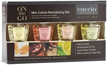 Cuccio NATURAL&Eacute; Professional Manicure - Mini Cuticle Revitalizing Oil Pack- 4 x 3. 7ml Cuticle Oil.