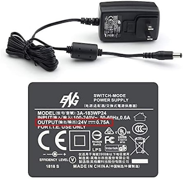 Plustek Scanner Power Adapter 24V 0. 75A for Z300, PS186 PS188 PS286PS283 PS3060U, OpticBook 3800 3900 4800,AD480 D430, OpticSilm 1180 use.
