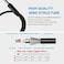 HOSONGIN 1/4 inch TRS to Dual 3. 5mm Female Y Cable, 1. 5ft, Black Copper WireGold Plated Connectors, Compatible with Headphones.