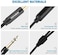 HOSONGIN 1/4 inch TRS to Dual 3. 5mm Female Y Cable, 1. 5ft, Black Copper WireGold Plated Connectors, Compatible with Headphones.
