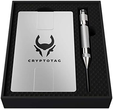 CRYPTOTAG Zeus Starter Kit - Premium Titanium Crypto Seed Storage - Ultimate Secure Backup for Private Keys - Compatible with Ledger, Trezor, and More Hardware Wallets.