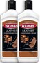 Weiman 3 in 1 Deep Leather Conditioner Cream (2 Pack- Restores Leather Surfaces - Use on Leather Furniture, Car Seats, Shoes, Bags, Jackets, Saddles.