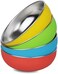 WeeMoose Premium 304 Stainless Steel Baby Bowls with Removable Silicone ShellSet of 4 BowlsToddler Food Bowls Snack Container.