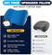 HIKENTURE Ultralight Inflatable Washable Pillow with Removable Cover for Neck Lumber Support - Upgrade Backpacking Pillow for Camping, Travel, Hiking, Backpacking (Blue.