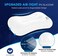 HIKENTURE Ultralight Inflatable Washable Pillow with Removable Cover for Neck Lumber Support - Upgrade Backpacking Pillow for Camping, Travel, Hiking, Backpacking (Blue.