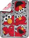 Jay Franco Sesame Street Hip Elmo Throw Blanket - Measures 40 x 50 inches, Kids Bedding - Fade Resistant Super Soft Fleece.
