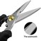 stedi Kosiy Scissors Heavy Duty, Multi-Purpose Shears with Finely Serrated High Carbon Stainless Steel Blades - Easy Cutting Electrical Cable Notch, Insulation, Non-Slip Comfortable Handle, Soft Cable