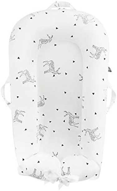 IBraFashion Newborn Baby Nest Sleep Pod - Dock a tot Covers Only for DockATot Deluxe PlusExtra Cover 100% Cotton Co Sleeping Replacement Cover Boys Girls(Fits Dockatot Deluxe(Triangle Dear.