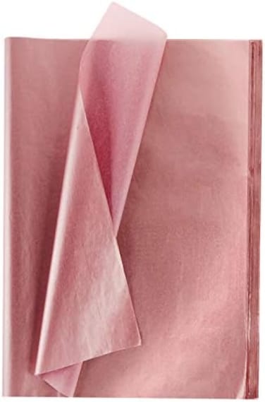 Whaline Rose Gold Tissue Paper Bulk, 100 Sheets Metallic Gift Wrapping Paper for Home, Kitchen, Weddings, Birthday Party, Showers, Arts Crafts, DIY.
