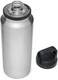 زجاجة YETI Rambler سعة 36 أونصة، معزولة بتفريغ الهواء، مصنوعة من الفولاذ المقاوم للصدأ مع غطاء للشرب السريع، مصنوعة من الفولاذ المقاوم للصدأ.