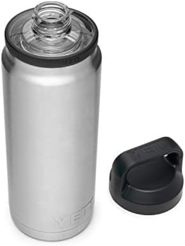 YETI Rambler 26 oz Bottle, Vacuum Insulated, Stainless Steel with Chug Cap, Stainless.
