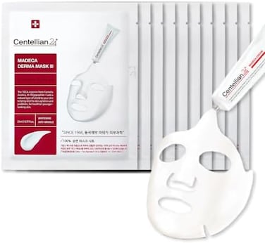 CENTELLIAN 24 Madeca Mask (Intensive, 10pc- Face Mask Sheets for Age-Defying Results and Deep Moisturization, Korean Skin Care by Dongkook. Centella Asiatica, TECA, EGF, Madecassoside.