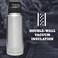 زجاجة YETI Rambler سعة 36 أونصة، معزولة بتفريغ الهواء، مصنوعة من الفولاذ المقاوم للصدأ مع غطاء للشرب السريع.