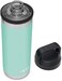 زجاجة YETI Rambler سعة 18 أونصة، معزولة بتفريغ الهواء، مصنوعة من الفولاذ المقاوم للصدأ مع غطاء للشرب السريع، لون رغوة البحر.